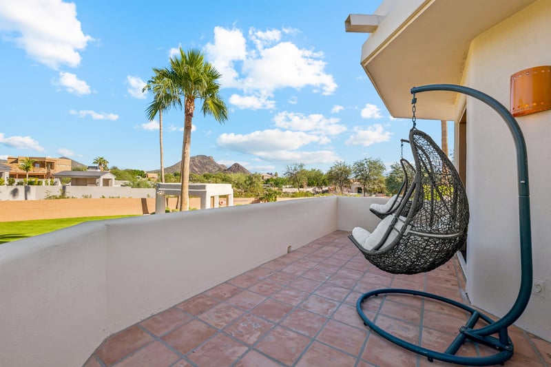Relax off the primary bedroom patio.