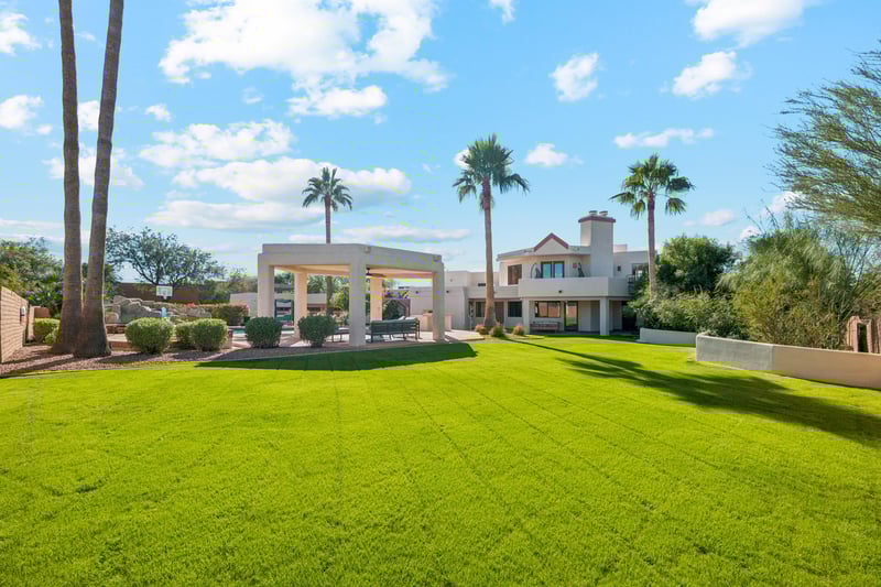 Open backyard for all the activities.