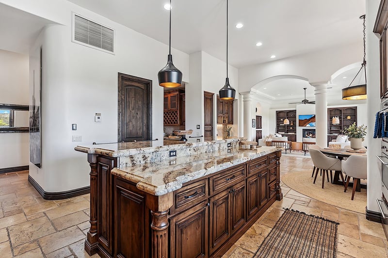 Large kitchen island