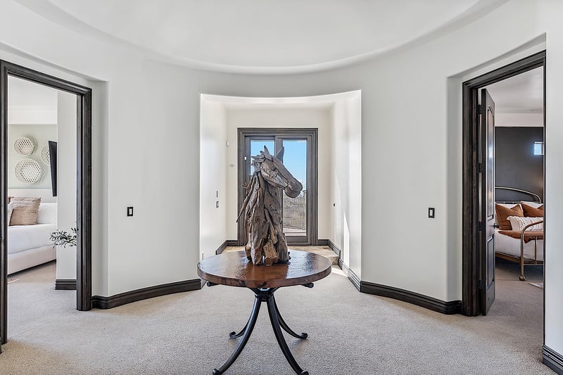 Hallway between bedrooms and to rooftop patio access