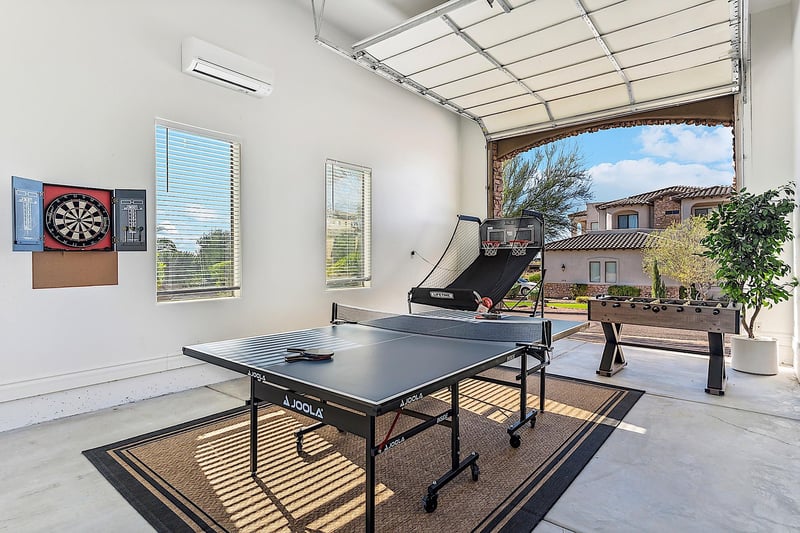 Game Room  Billiard table, Ping Pong Table, Basket Ball Game, Dart Board