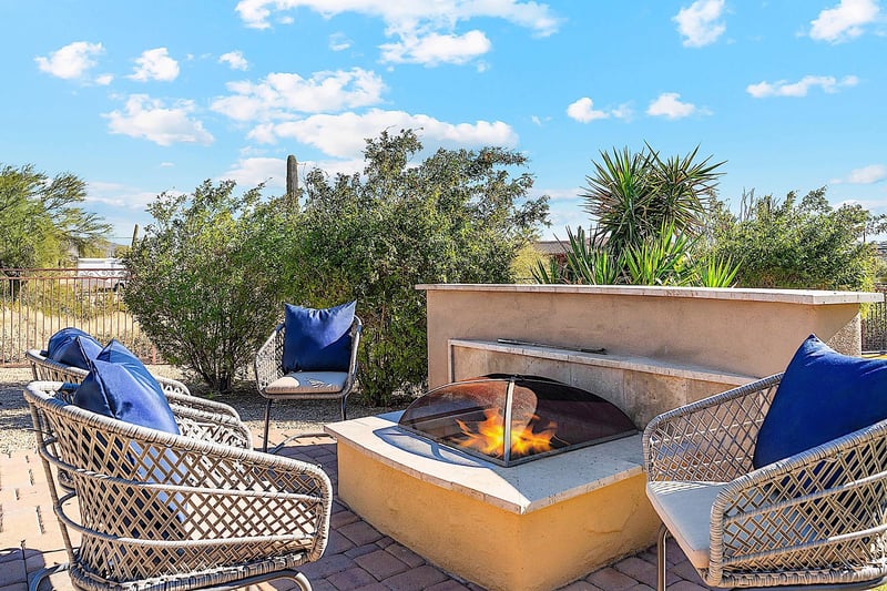 Fire Pit Conversation Area