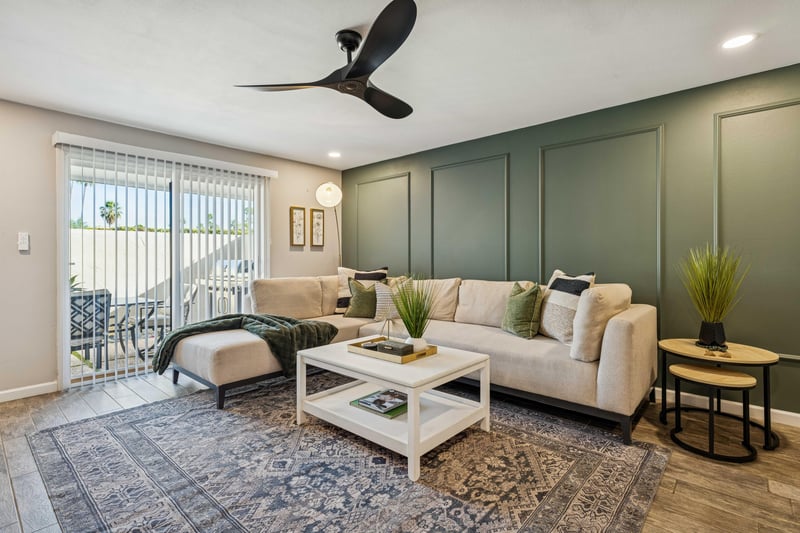 Lounge around, read a good book in our wide open living room area.