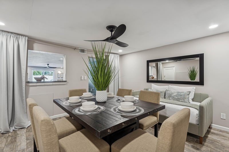 Private dining area.