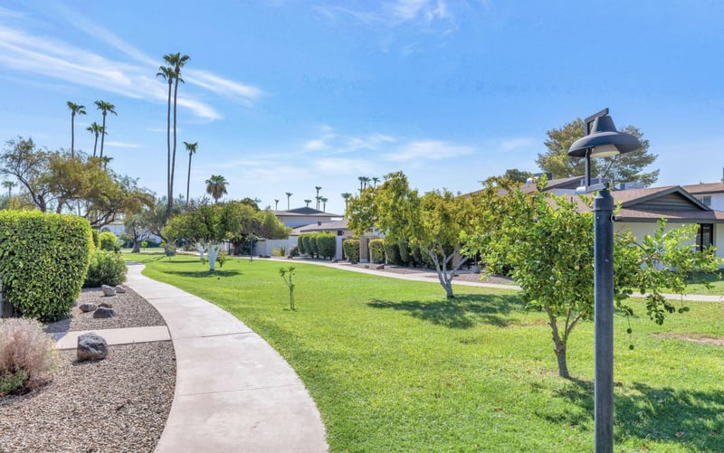 Community pathways for a nice stroll.