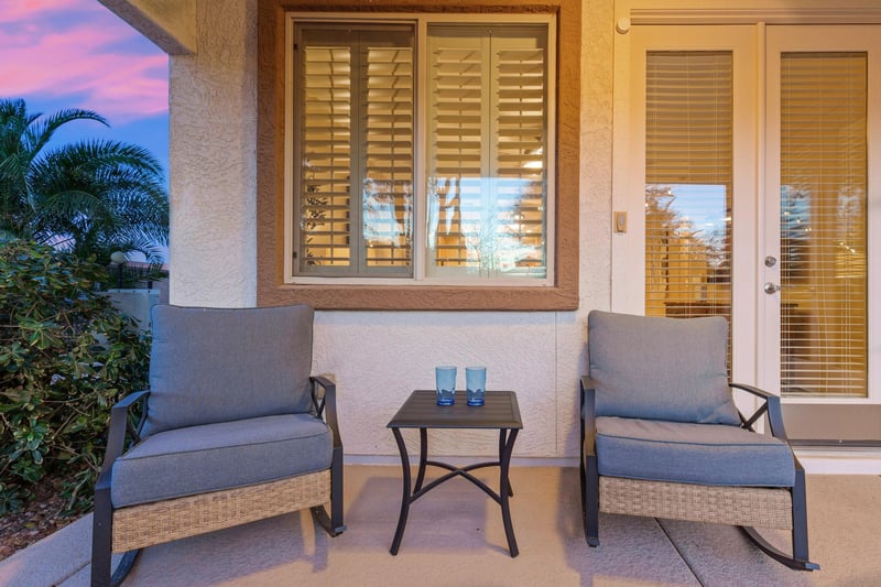 Outdoor sitting area