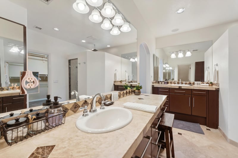 Primary Ensuite  Double Vanities