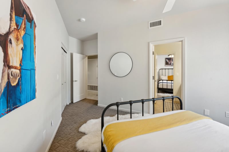 Guest Bedrooms connected by Jack and Jill Bathroom