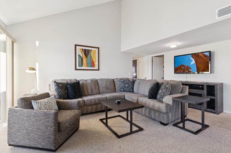 Large sectional sofa  55 TV