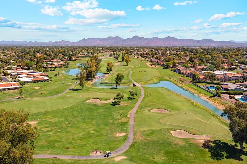 Panoramic views of McCormick Ranch Golf Course  Camelback Mountain