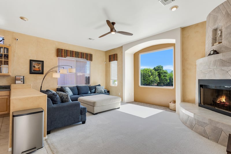 Family room with stunning views