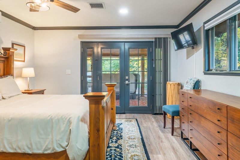 Door Leading To Jacuzzi