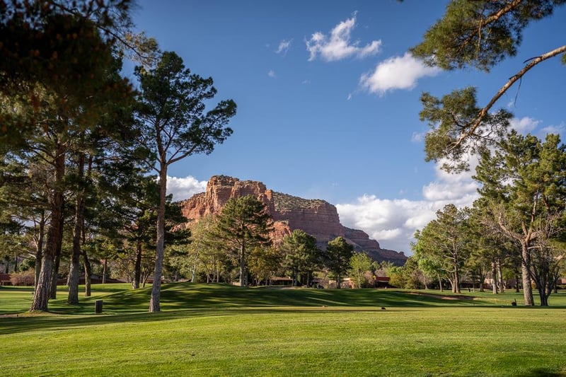 Across The Greens View Of Castle Rock