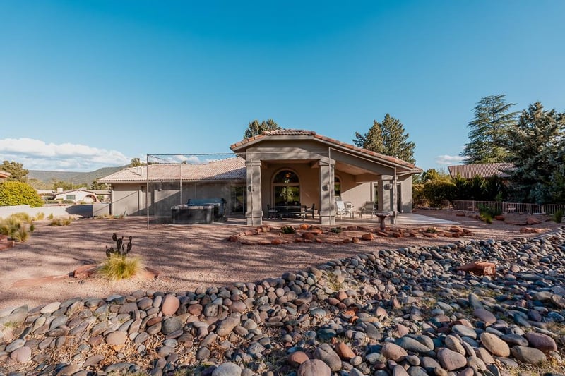 View Of Back Yard From The Greens