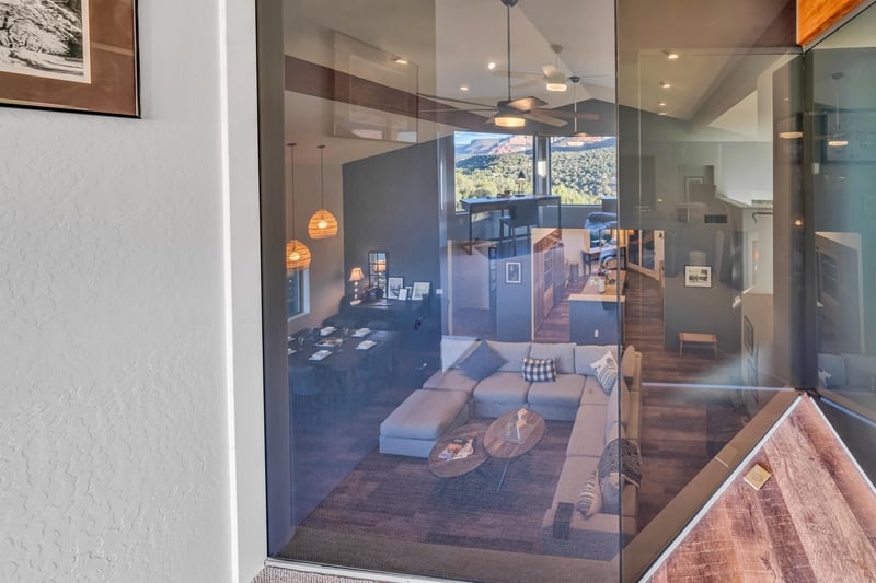 This Glass Wall Can Turn Opaque With A Flip Of A Switch For Privacy