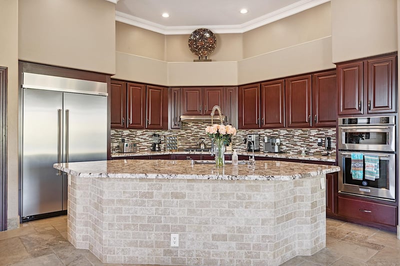 Large kitchen island