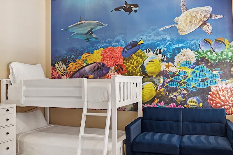 2 Twin beds bunk style and futon