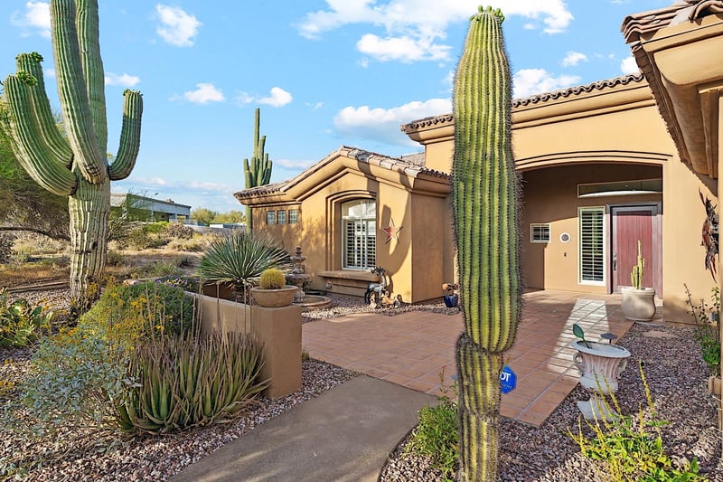 Entrance to the main home