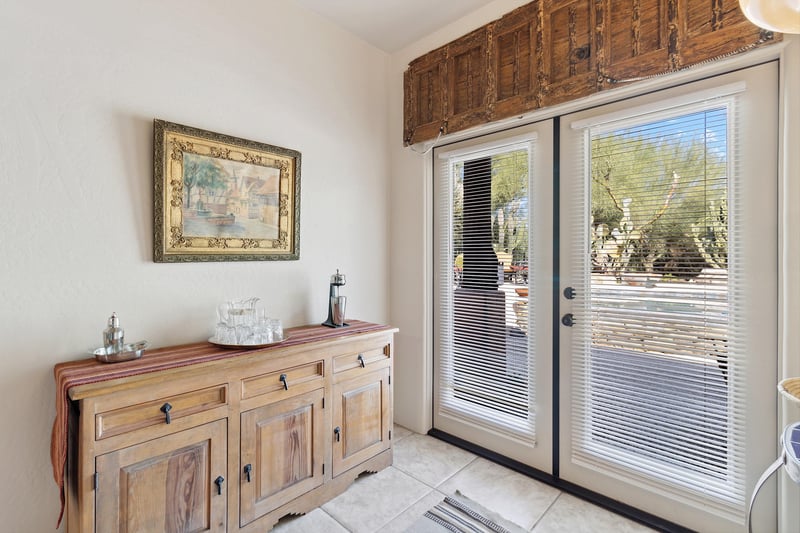 Backyard entrance  Bar area