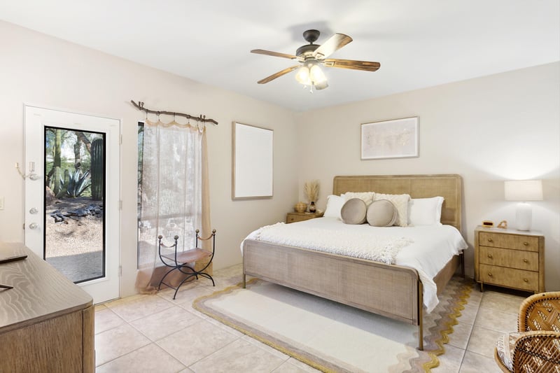 Master bedroom  King sized bed