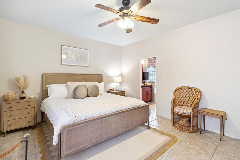 Master bedroom suite