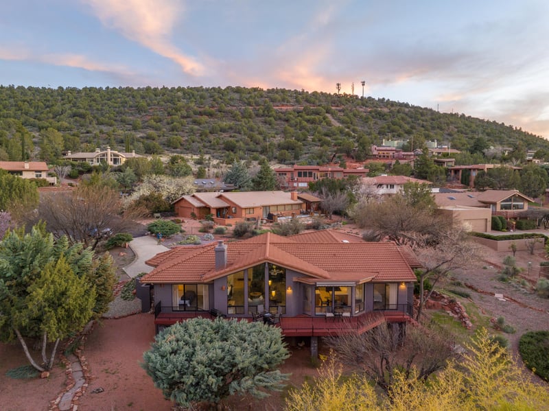 View From Back Over Looking Airport Mesa