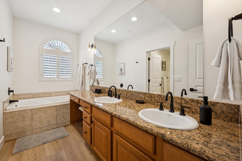 Upstairs master bathroom