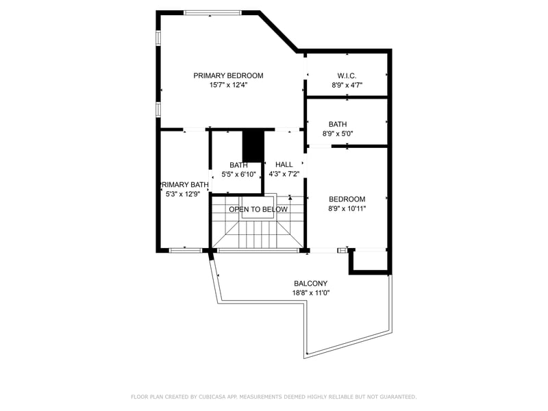 Upstairs floorplan