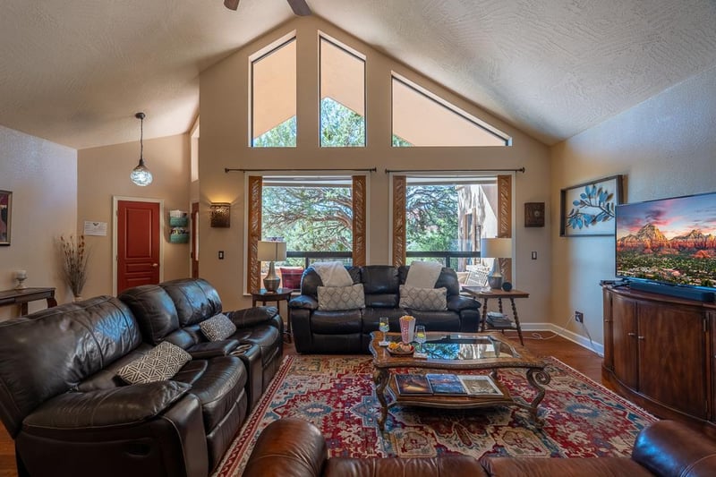 Living Room With Plenty Of Lighting