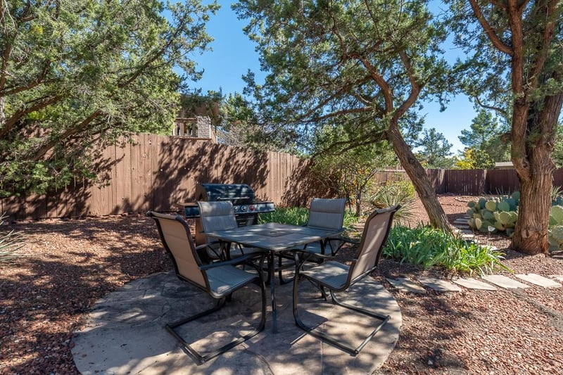 Outdoor Seating And Grill Area