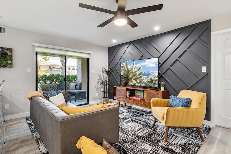 Patio entrance from living room