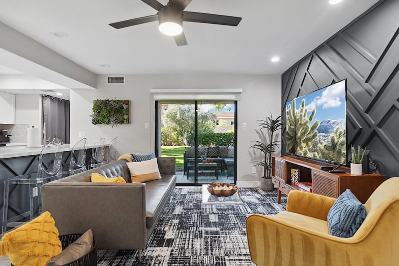Patio entrance from living room