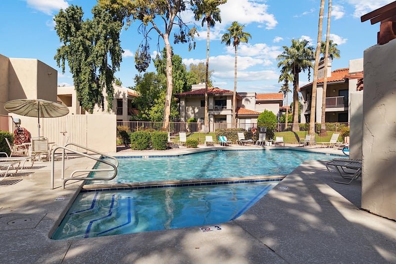 Heated community spa