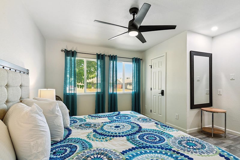 Master bedroom  King sized bed