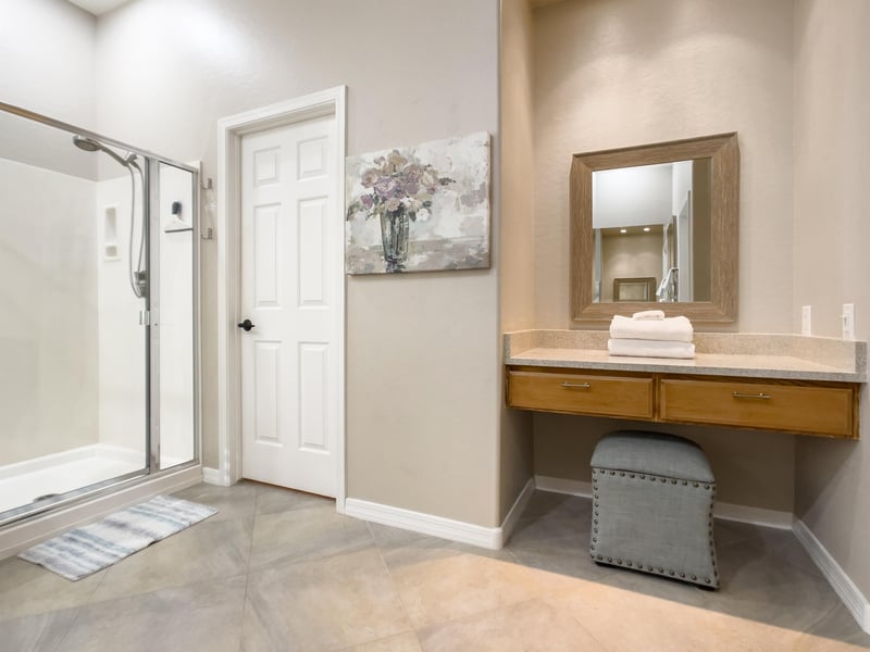 Ensuite bathroom off of master bedroom.