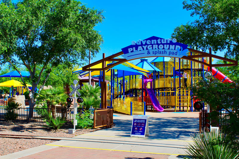The Adventure Playground and Splash Pad.