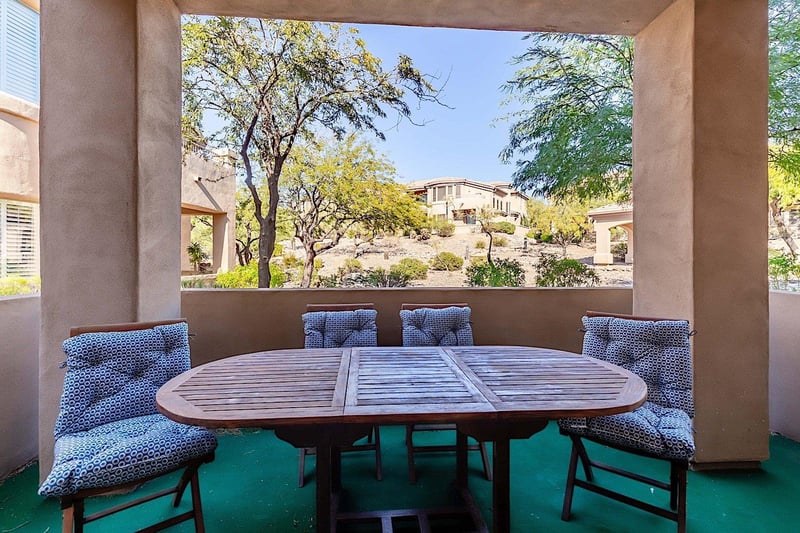 Enjoy the evenings out on your patio with great views of nature