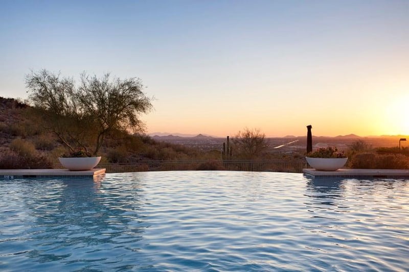 Heated Community Pool Negative Edge