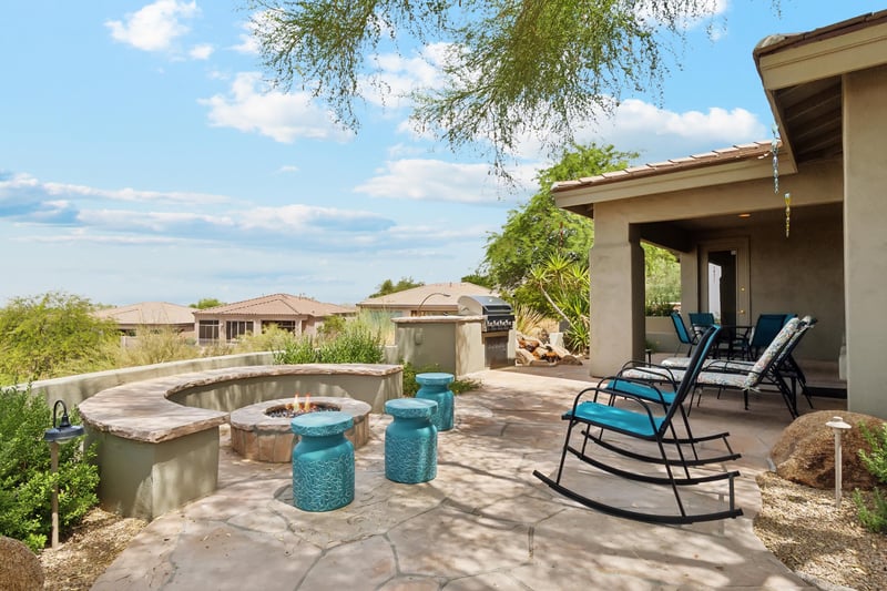 Roast marshmallows with the crew around the fire pit.