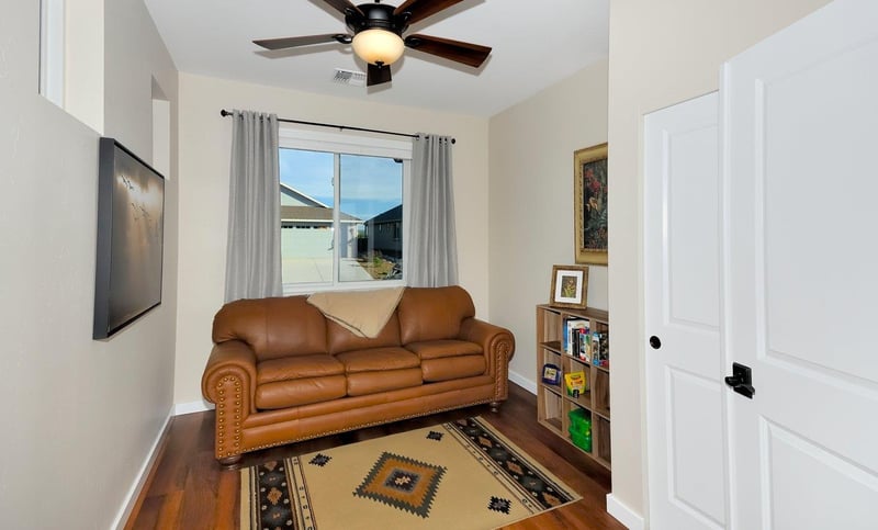 Spare Game Room With Luxury Sleeper Sofa