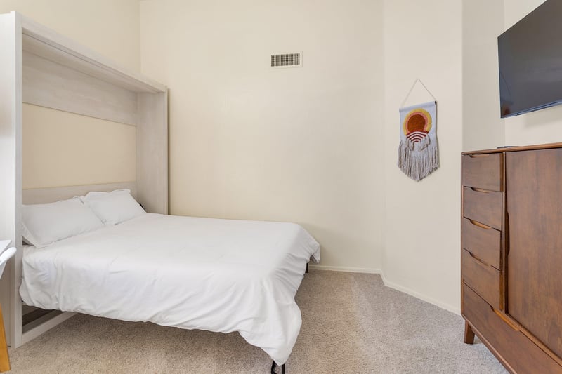 Den with Murphy Bed set up