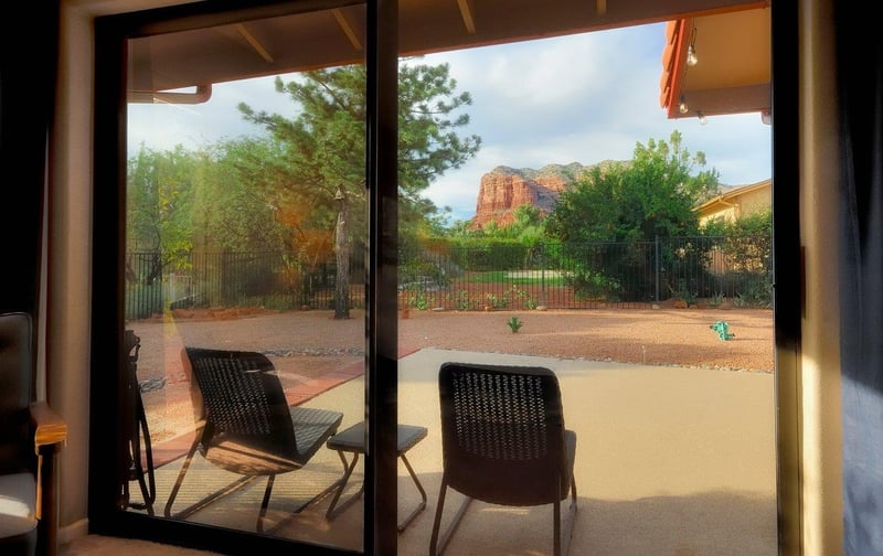 Redrock views from the back yard.