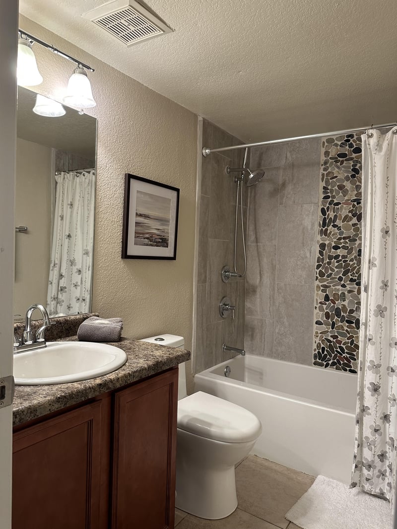 Tiled Bathshower combo