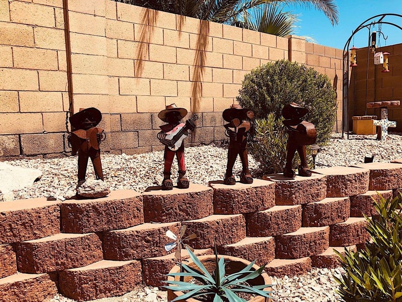 Unique backyard decor