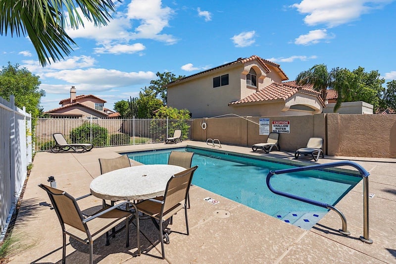 Community pool unheated