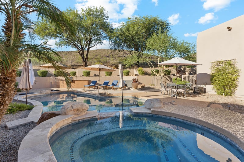 Relax in the newly renovated heated pool and spa, sparkling in the sun all day long