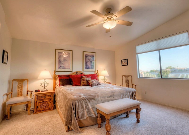 Large Master Suite with lots of natural light