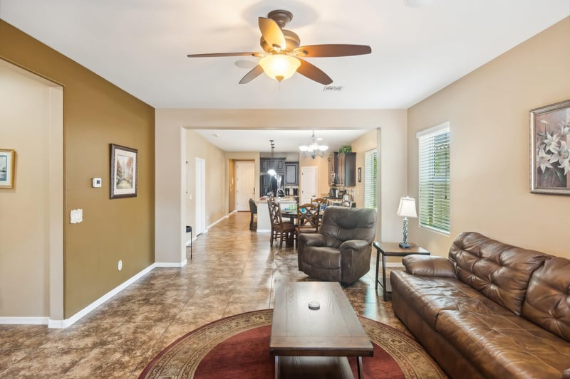 Bright open living room