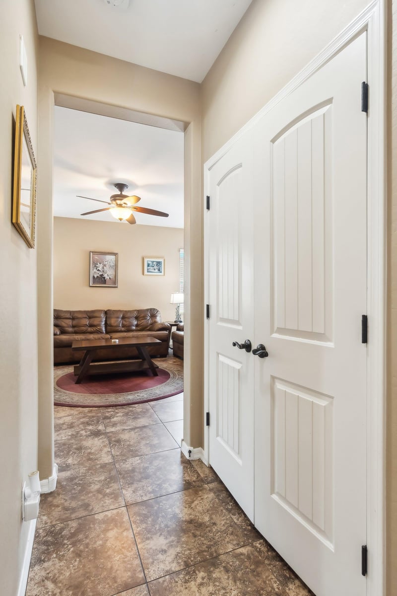 Lots of storage closets filled with board games