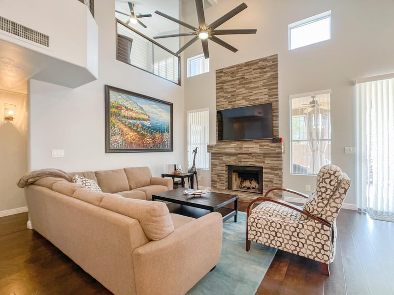 Extra large and comfortable sofa to unwind.